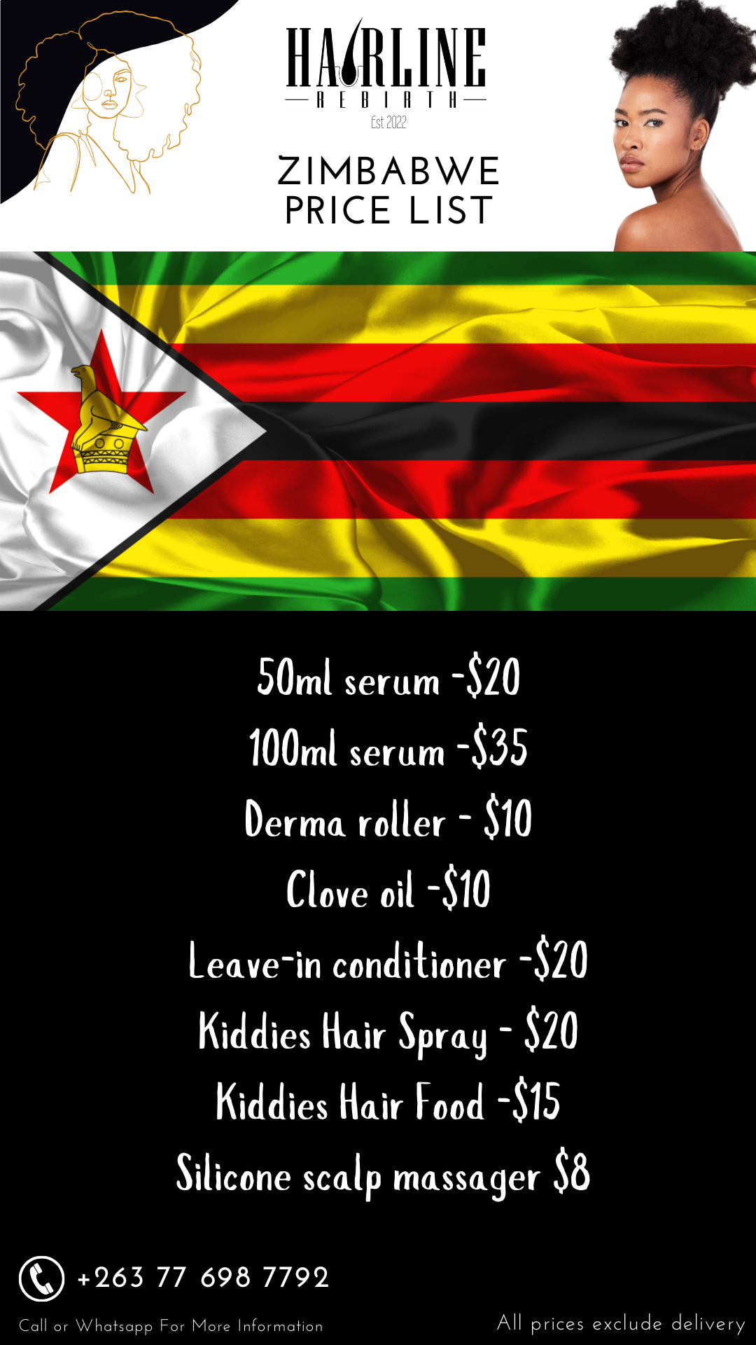 hairline pricelist